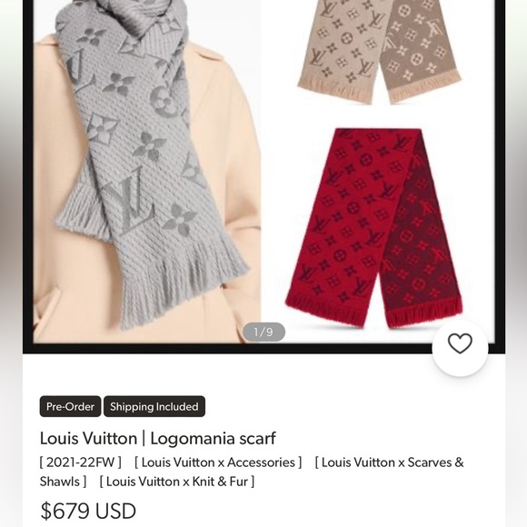Authentic LV logomania scarf - Picture 4 of 4